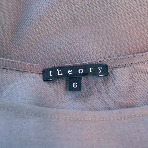 Theory Letin Wool Blend Ruched Dress - Picture 7 of 8